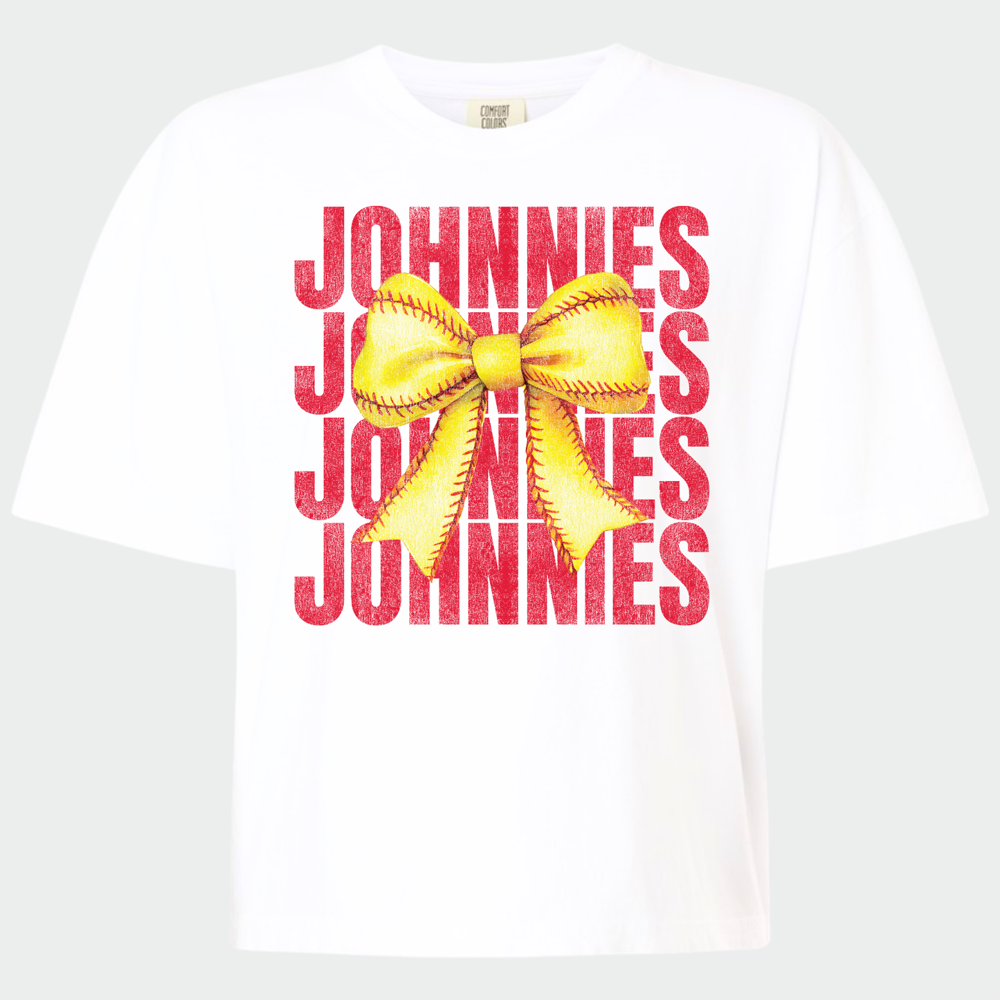 JYAA: Johnnies Softball Bow *distressed* Women's T-Shirt