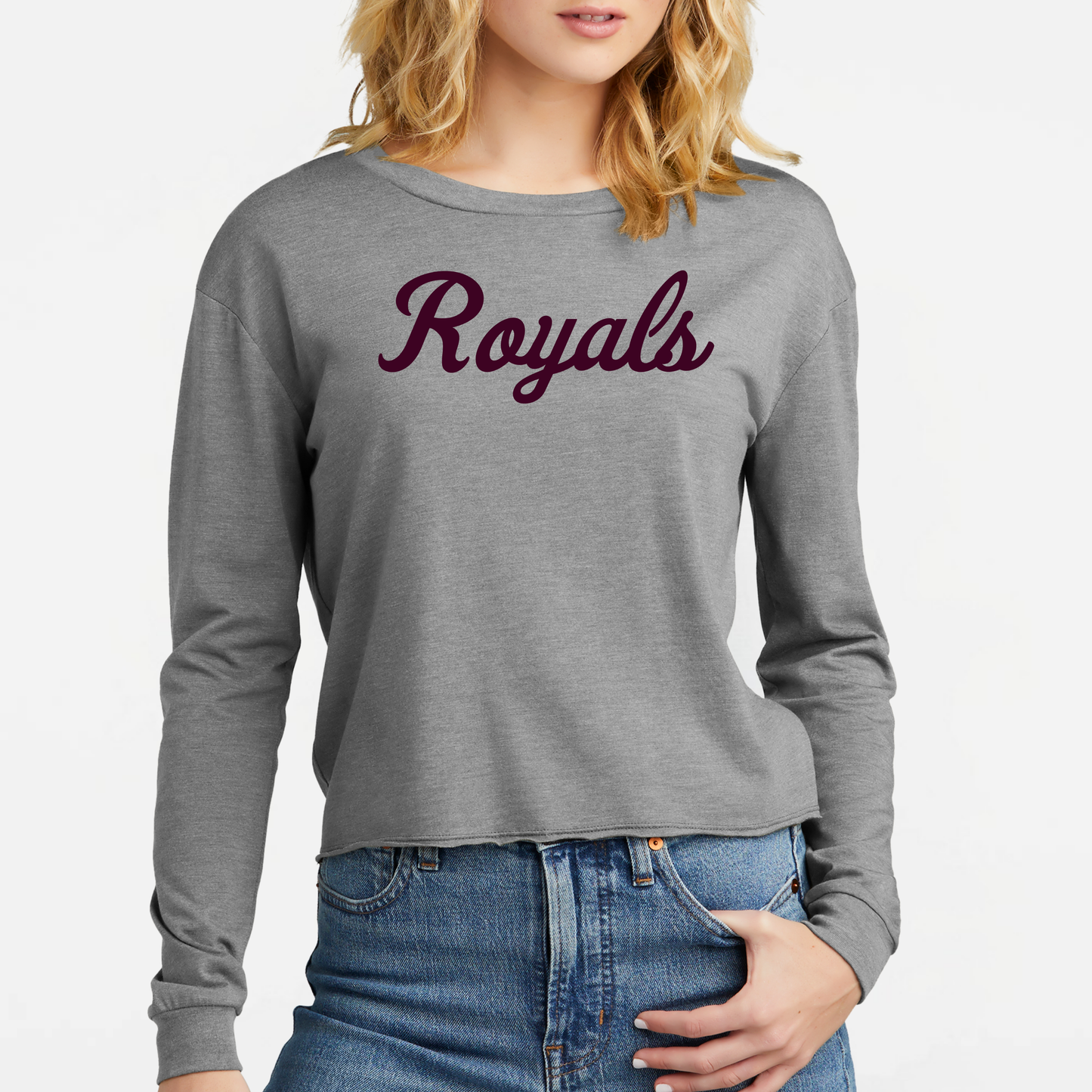TCR: Royals Script, Women's Triblend Midi Long Sleeve Tee