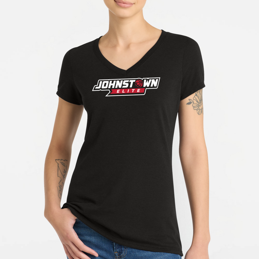JEB: Johnstown Elite Basketball Women's Blended Short Sleeve V-Neck T-Shirt