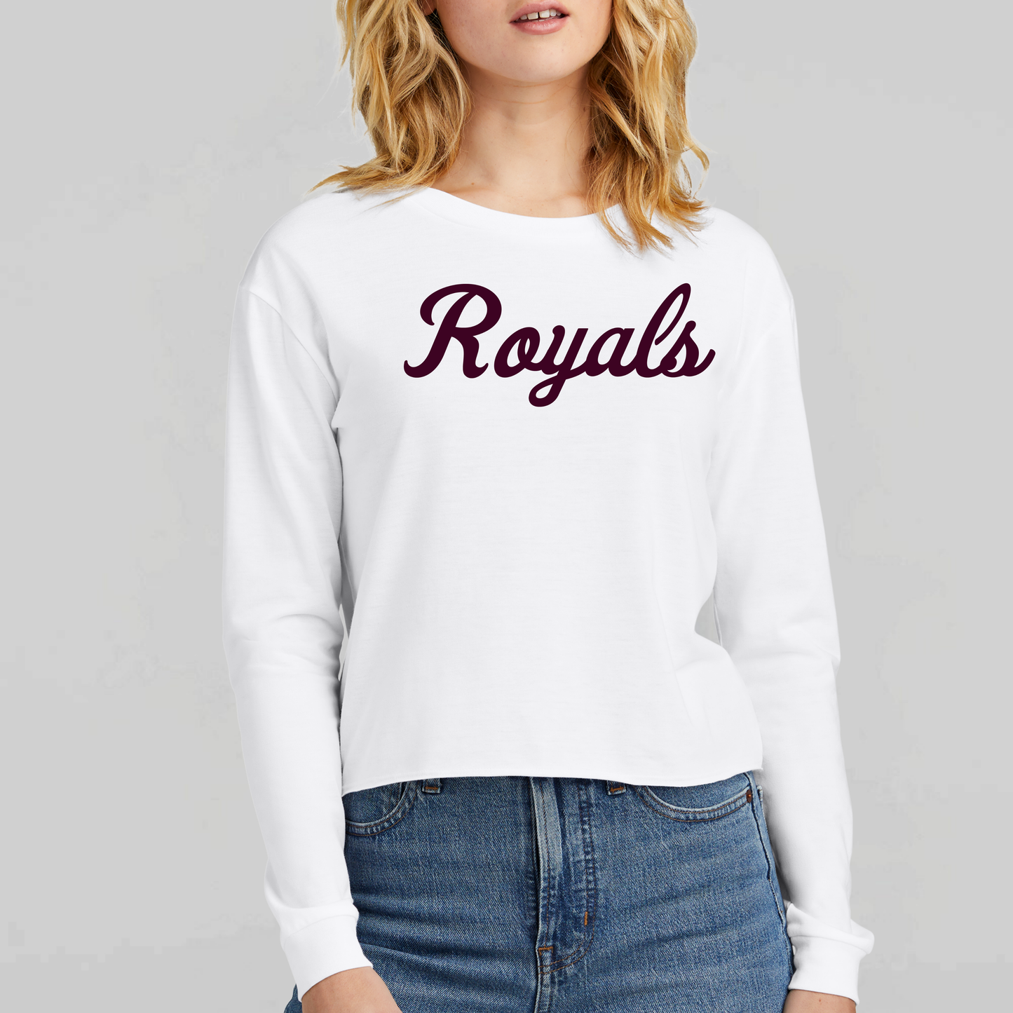 TCR: Royals Script, Women's Triblend Midi Long Sleeve Tee
