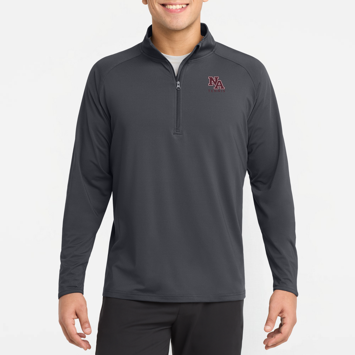 NATennis: NA Tennis, Embroidered, Stretch Quarter-Zip