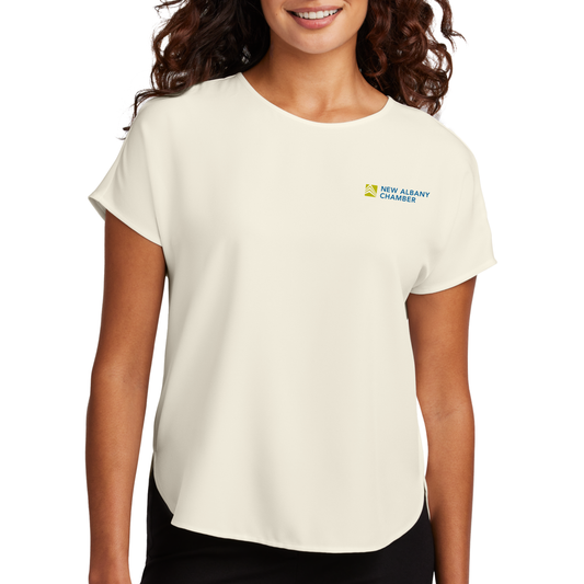 NA Chamber: Stretch Crepe Blouse