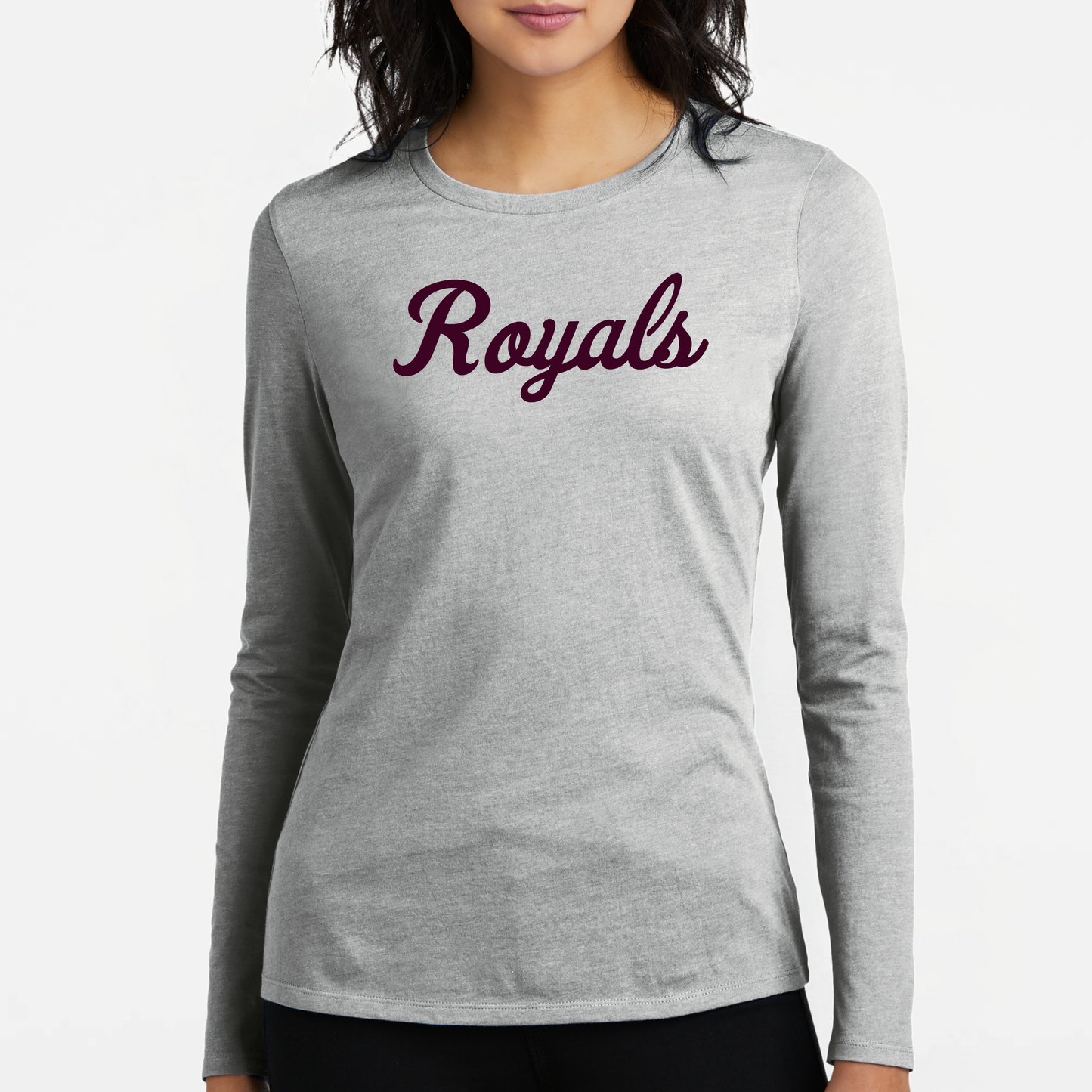 TCR: Royals Script, Women's CVC Long Sleeve Tee