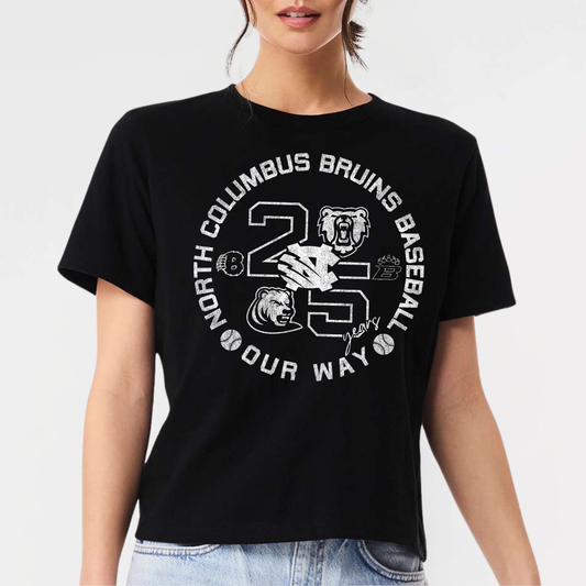 BRUINS: 25th Anniversary Women's 6oz Heavyweight T-Shirt *Distressed Graphic*