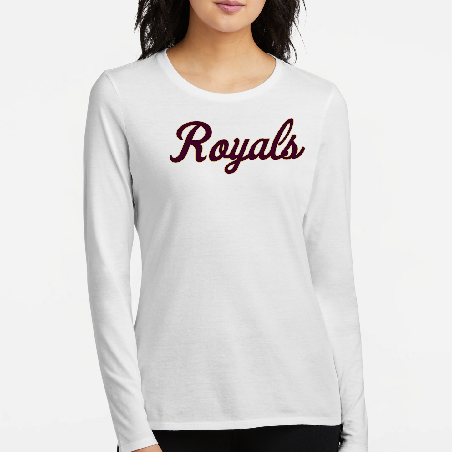 TCR: Royals Script, Women's CVC Long Sleeve Tee