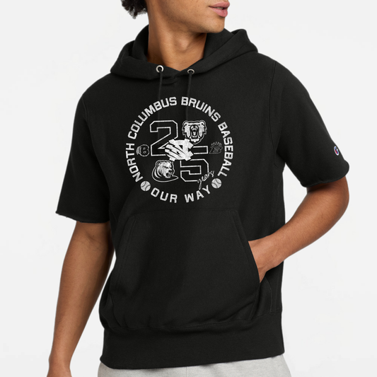 BRUINS: 25th Anniversary Short Sleeve Hooded Sweatshirt