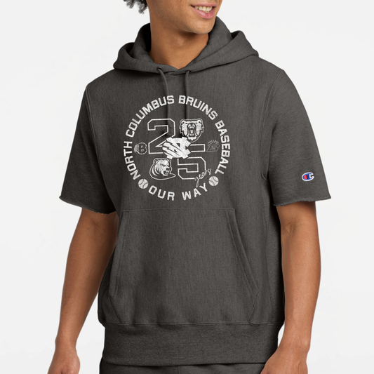 BRUINS: 25th Anniversary Short Sleeve Hooded Sweatshirt