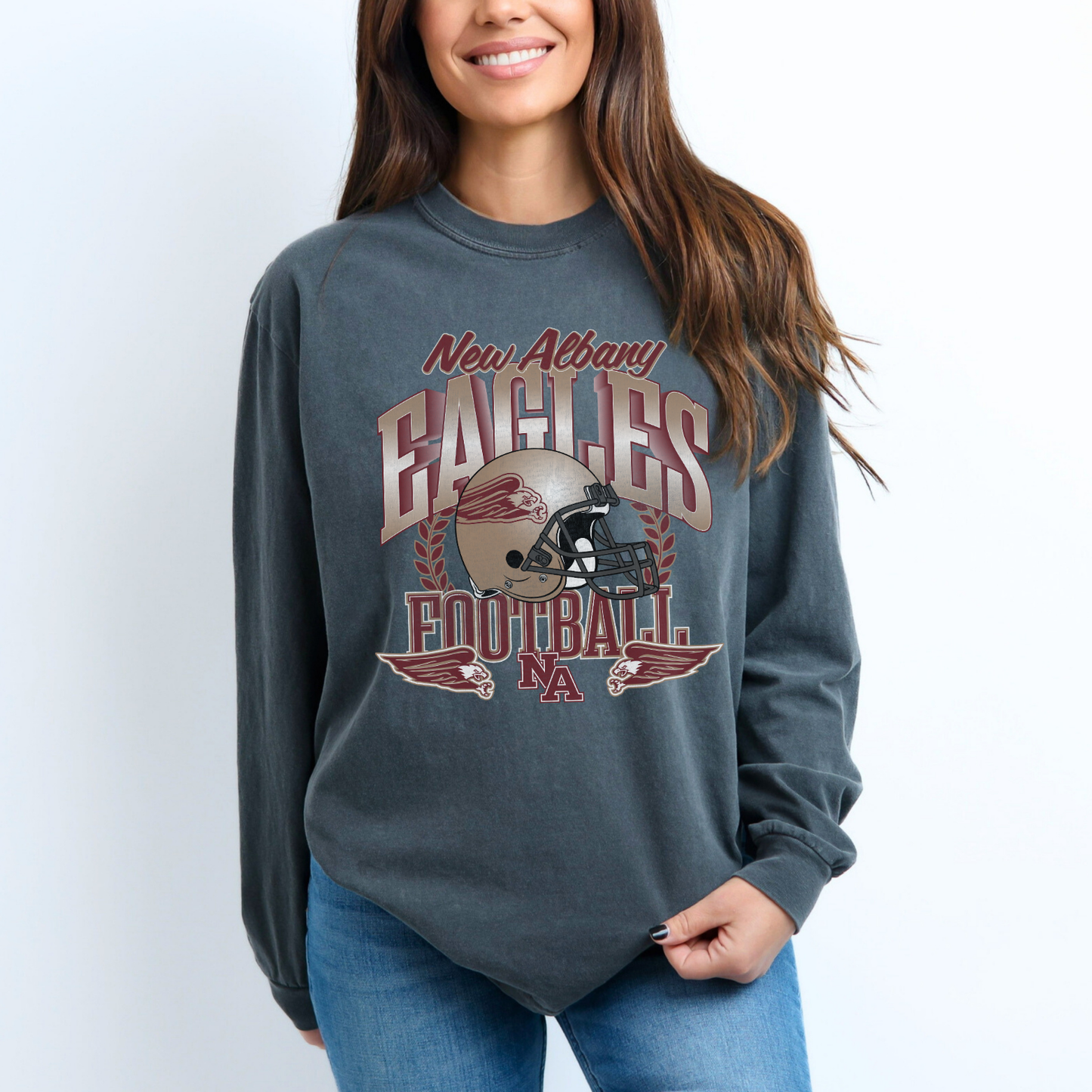 Vintage Collection: Eagles Football Long Sleeve T-Shirt