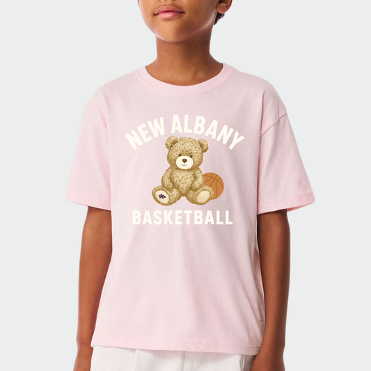 NAGTB: New Albany Basketball Teddy Bear Heavyweight T-Shirt