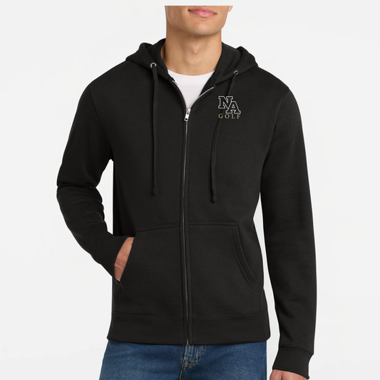 NAGolf: Embroidered, Full-Zip Hooded Sweatshirt