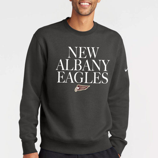 NAPTO: Classy New Albany Eagles Nike Club Fleece Sweatshirt