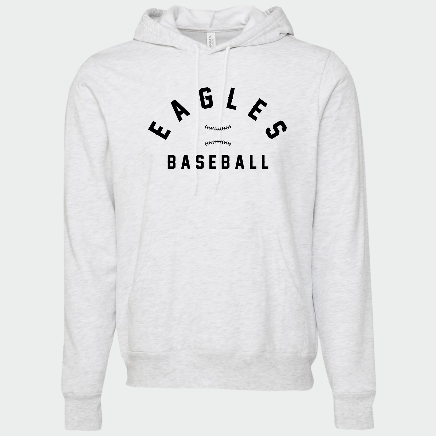 Powell Eagles: Stitched Baseball Sponge Fleece Hooded Sweatshirt