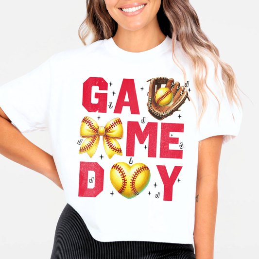 JYAA: Softball Game Day *distressed* Women's T-Shirt