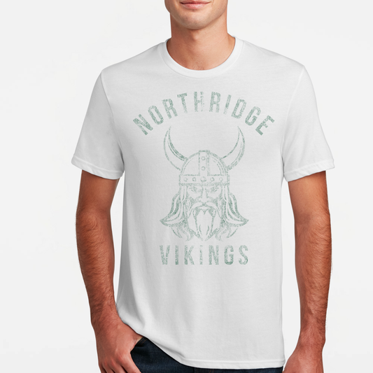 NRS: Northridge Vikings *Distressed Graphic* Blended T-Shirt