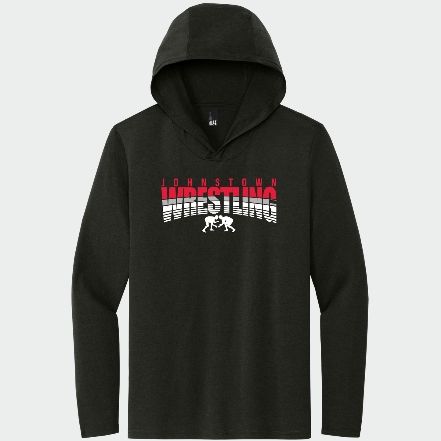 JYAA: Johnstown Wrestling Hooded Long Sleeve Triblend T-Shirt