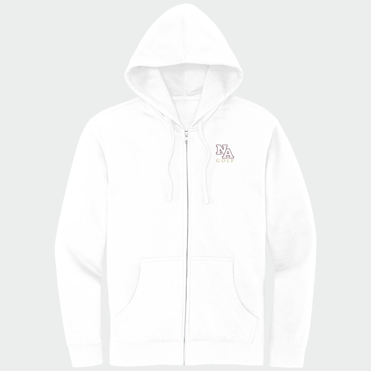 NAGolf: Embroidered, Full-Zip Hooded Sweatshirt
