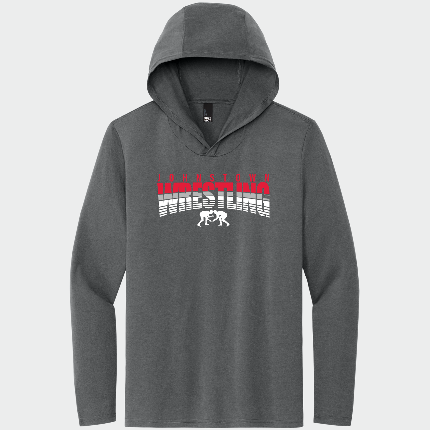 JYAA: Johnstown Wrestling Hooded Long Sleeve Triblend T-Shirt