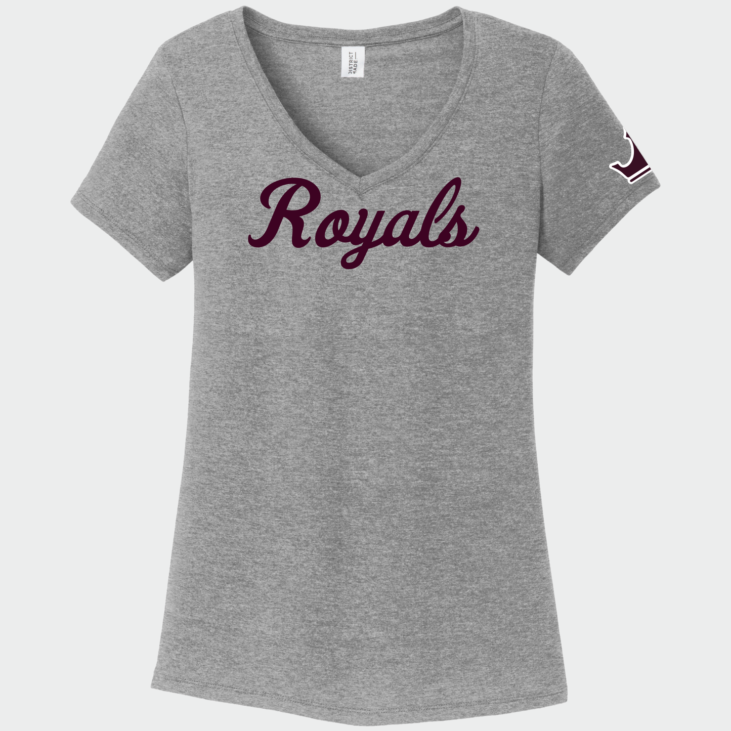 TCR: Royals Scrip, Women's Triblend V-Neck Tee