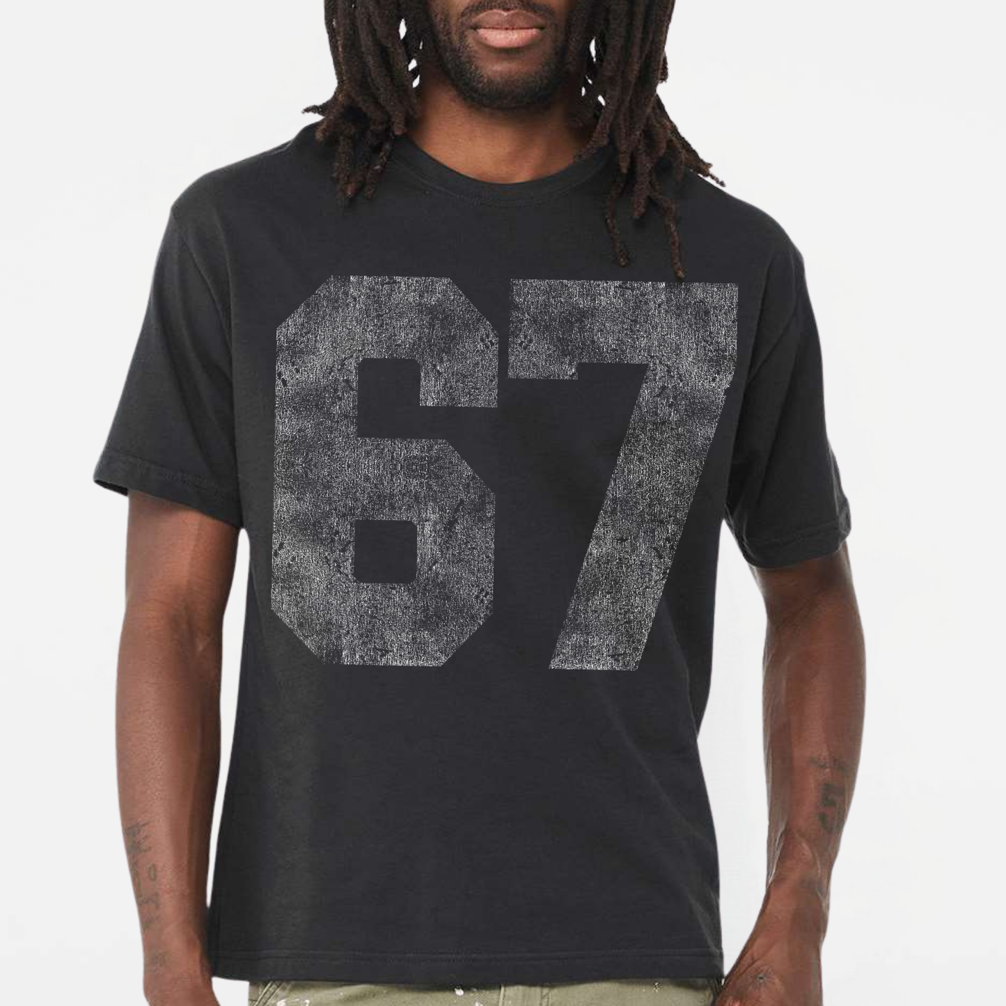 Lucky Number *distressed graphic* 6oz Heavyweight T-Shirt