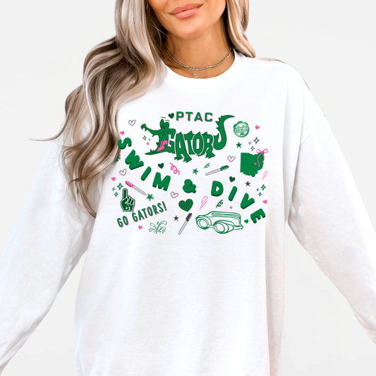 PTAC: Gators Collage Vintage Crew Sweatshirt