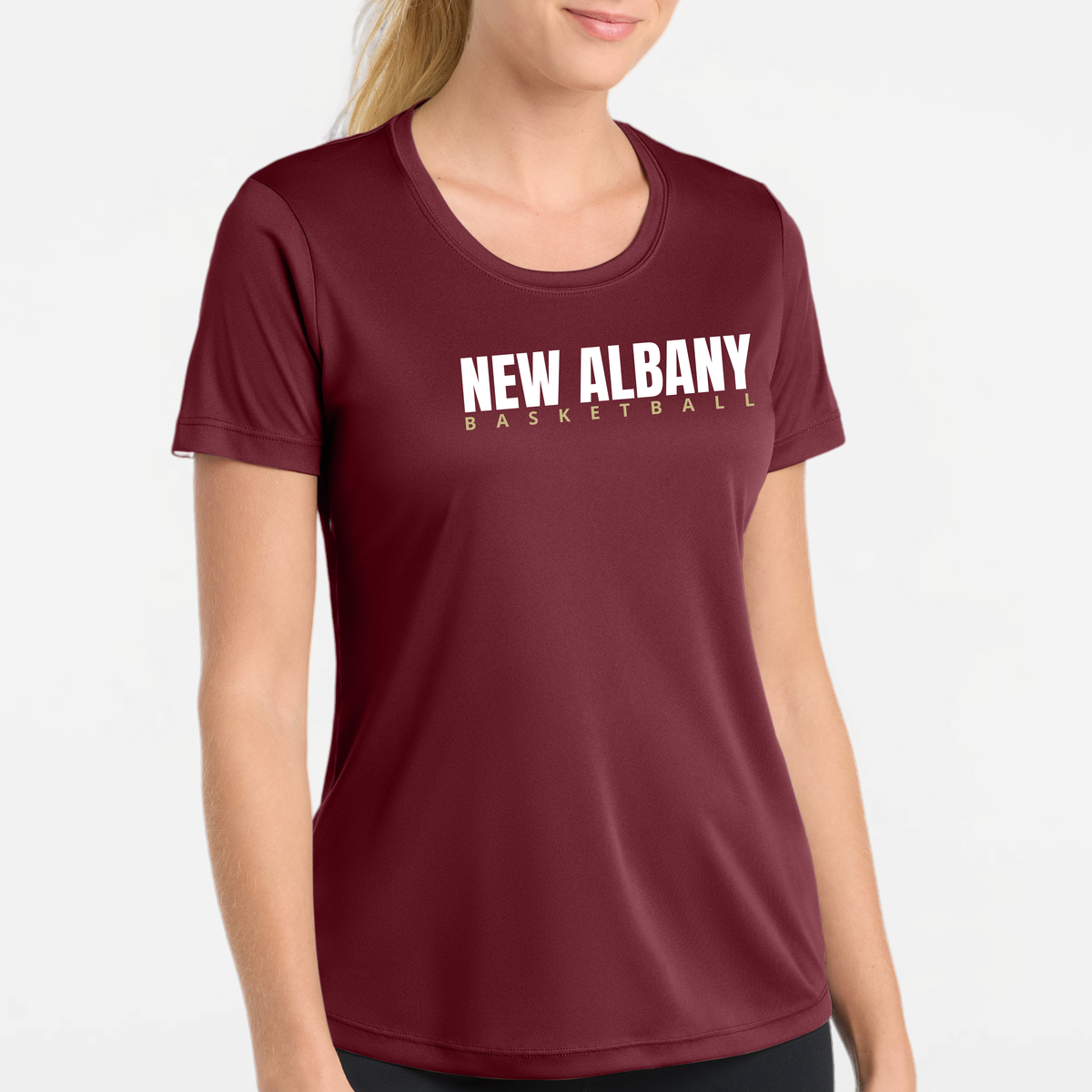 NAGTB: New Albany Basketball, Women's Tech Tee