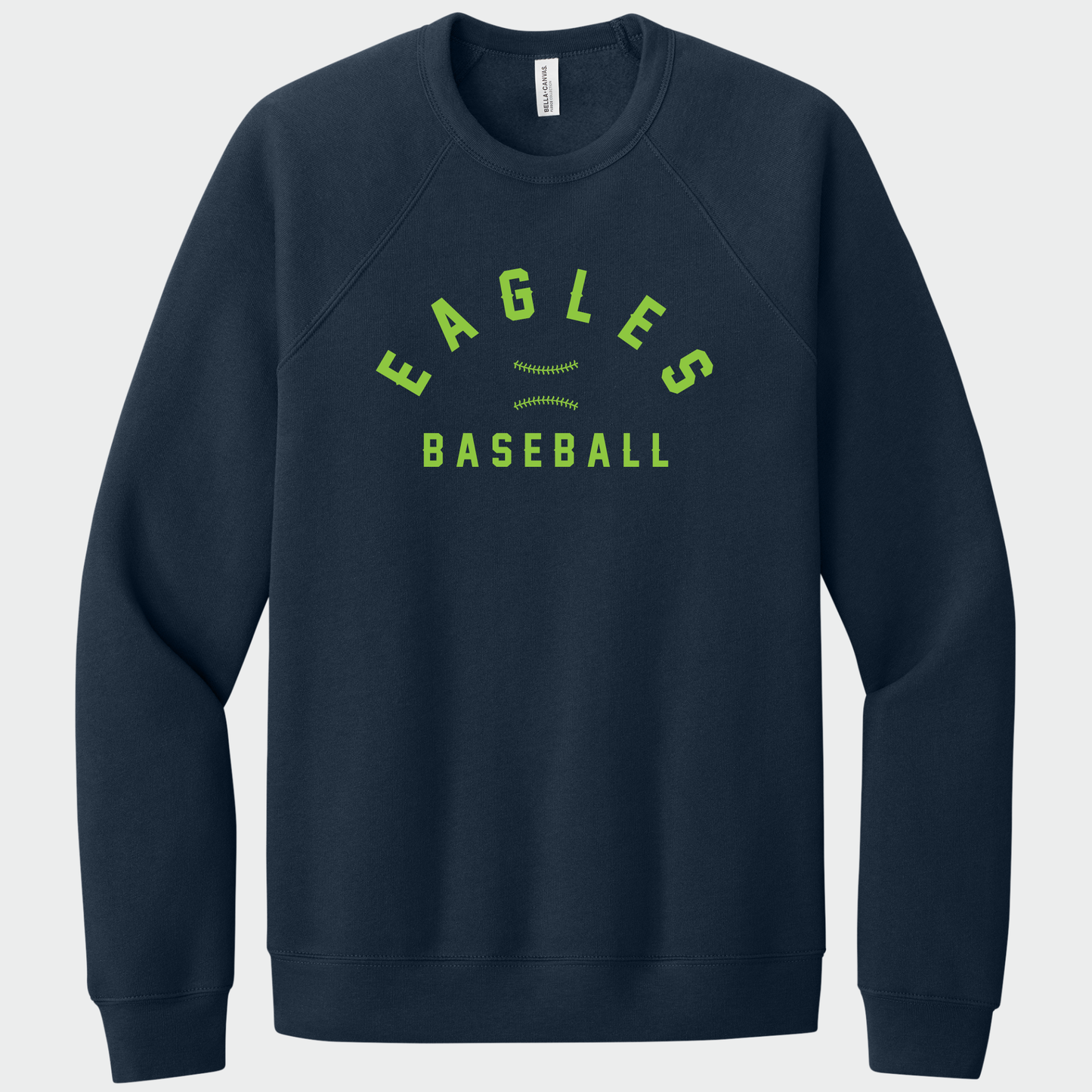 Powell Eagles: Stitched Baseball Sponge Fleece Crew Sweatshirt