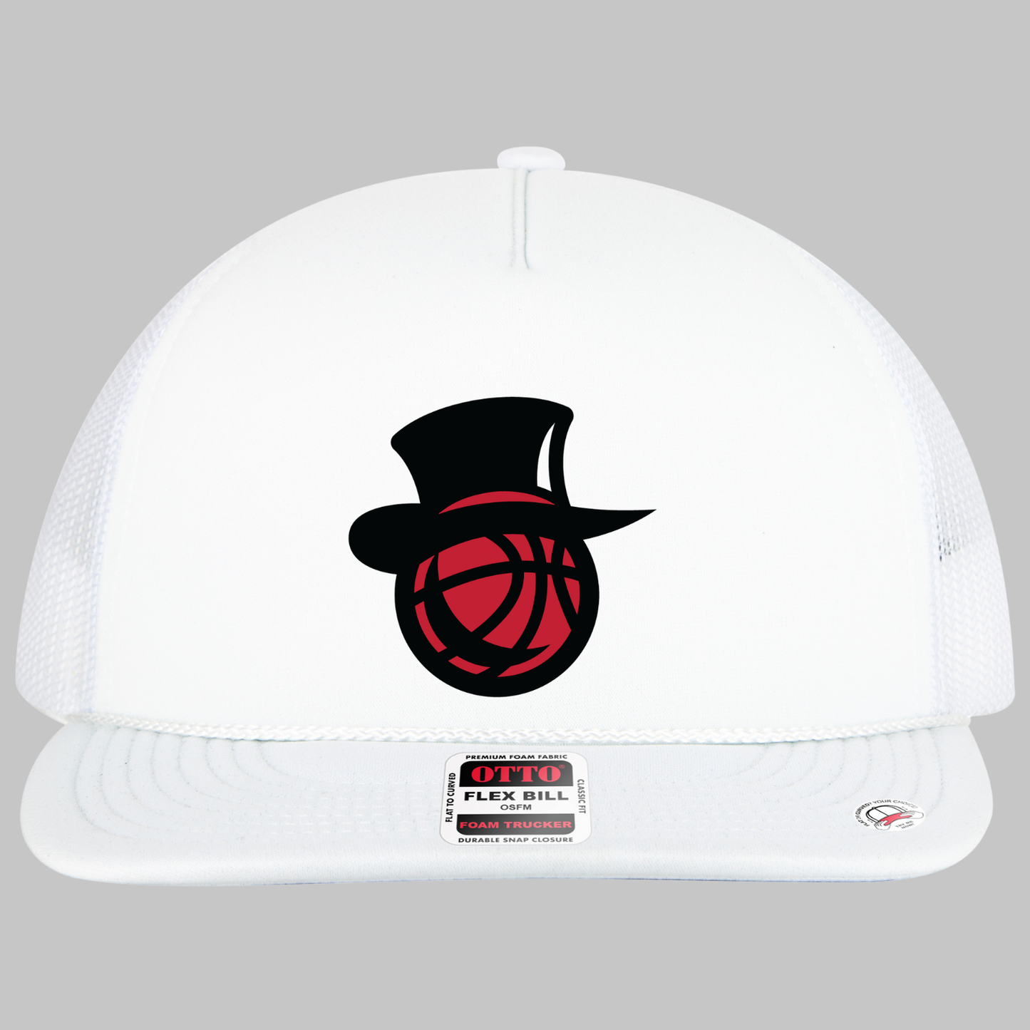 JEB: Johnstown Elite Basketball Top Hat Flex-Bill Foam Trucker Hat