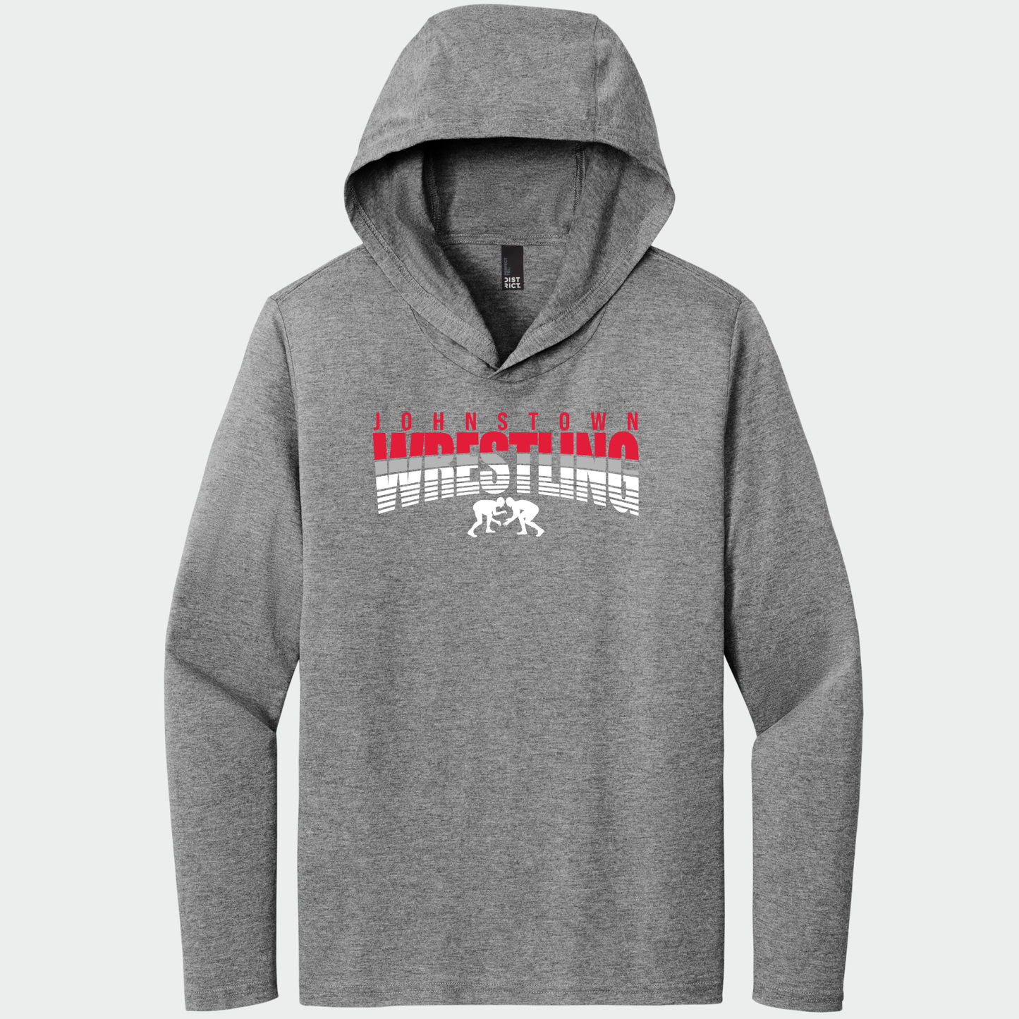JYAA: Johnstown Wrestling Hooded Long Sleeve Triblend T-Shirt