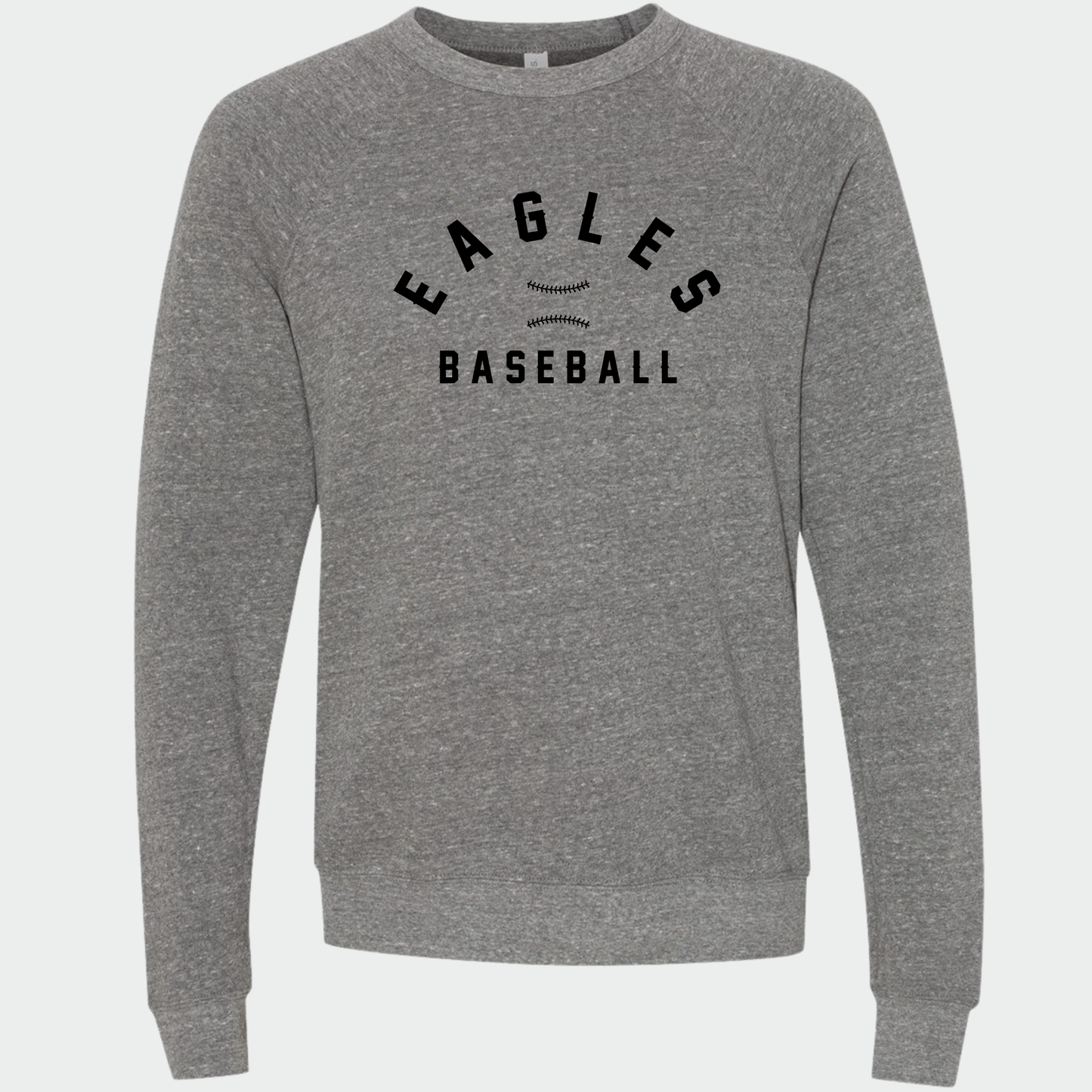 Powell Eagles: Stitched Baseball Sponge Fleece Crew Sweatshirt