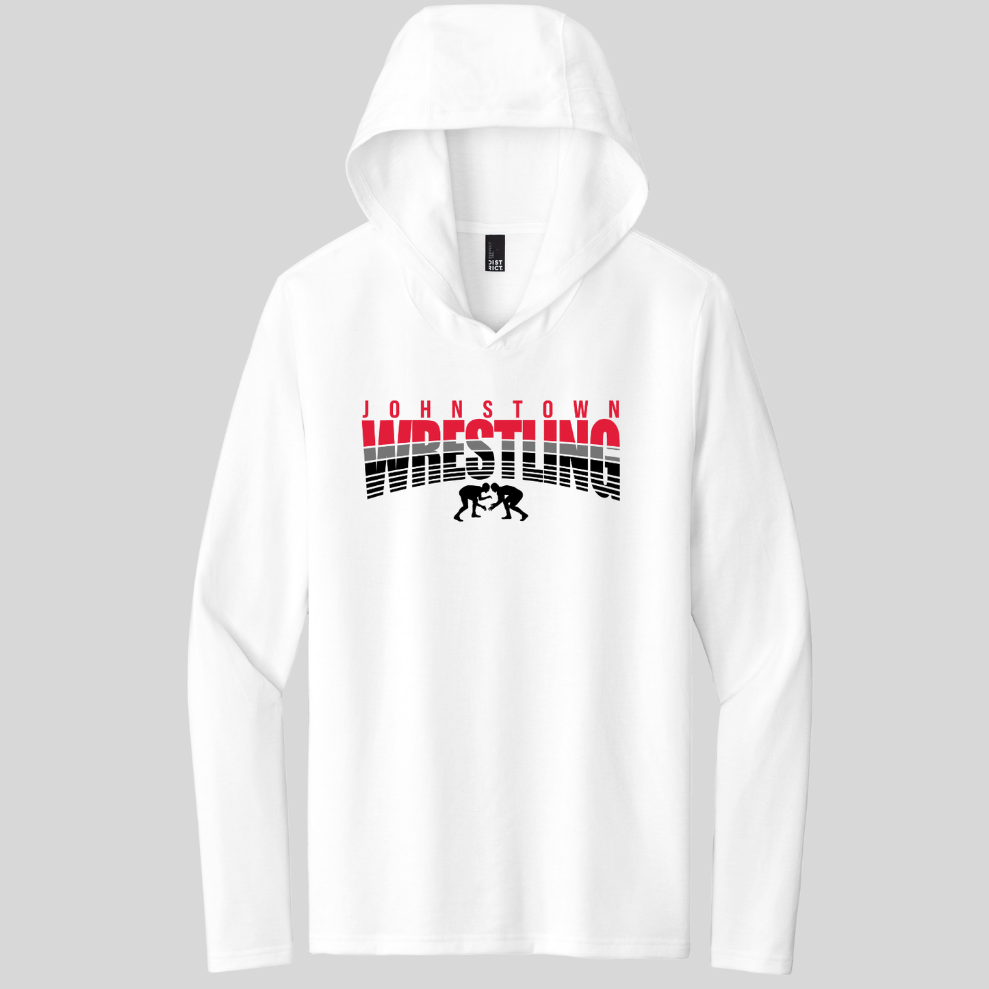 JYAA: Johnstown Wrestling Hooded Long Sleeve Triblend T-Shirt