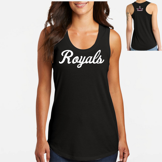 TCR: Royals Script, Women's Racerback Tank