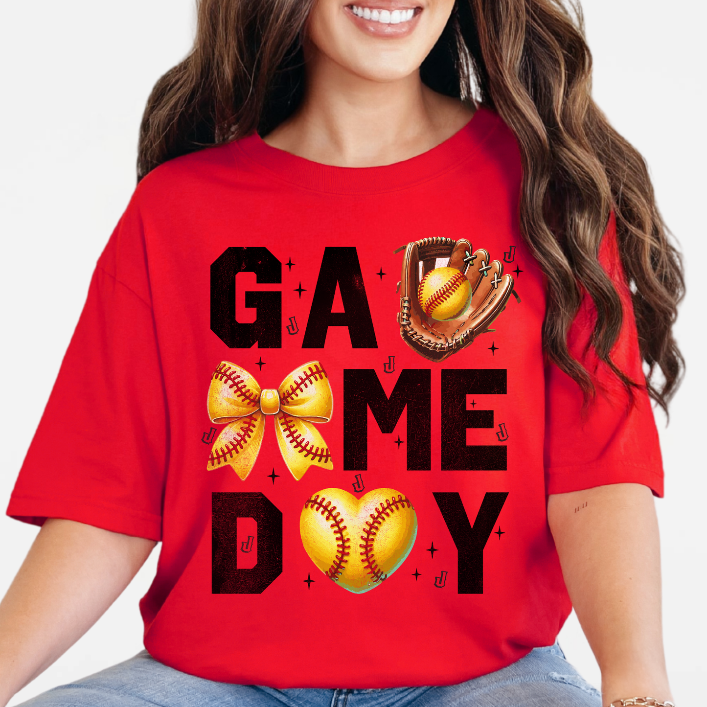 JYAA: Softball Game Day *distressed* T-Shirt