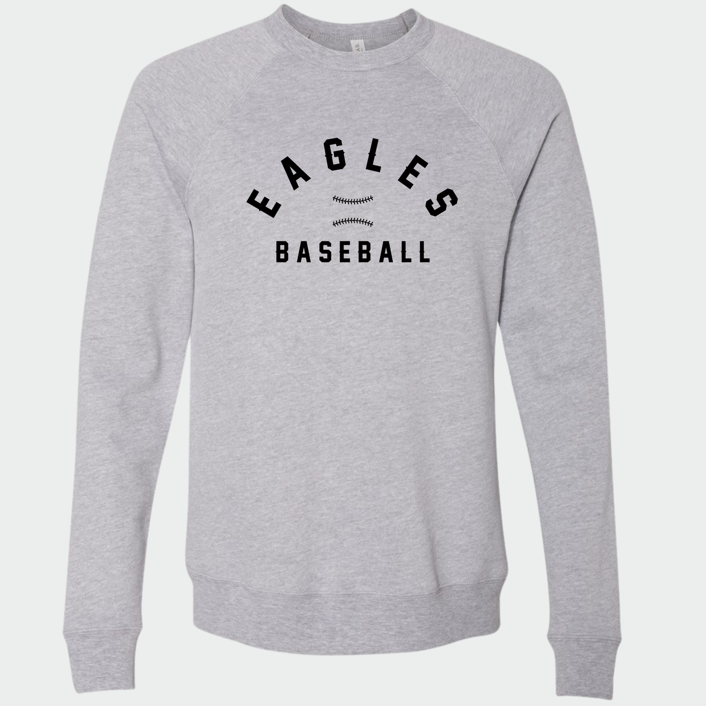 Powell Eagles: Stitched Baseball Sponge Fleece Crew Sweatshirt