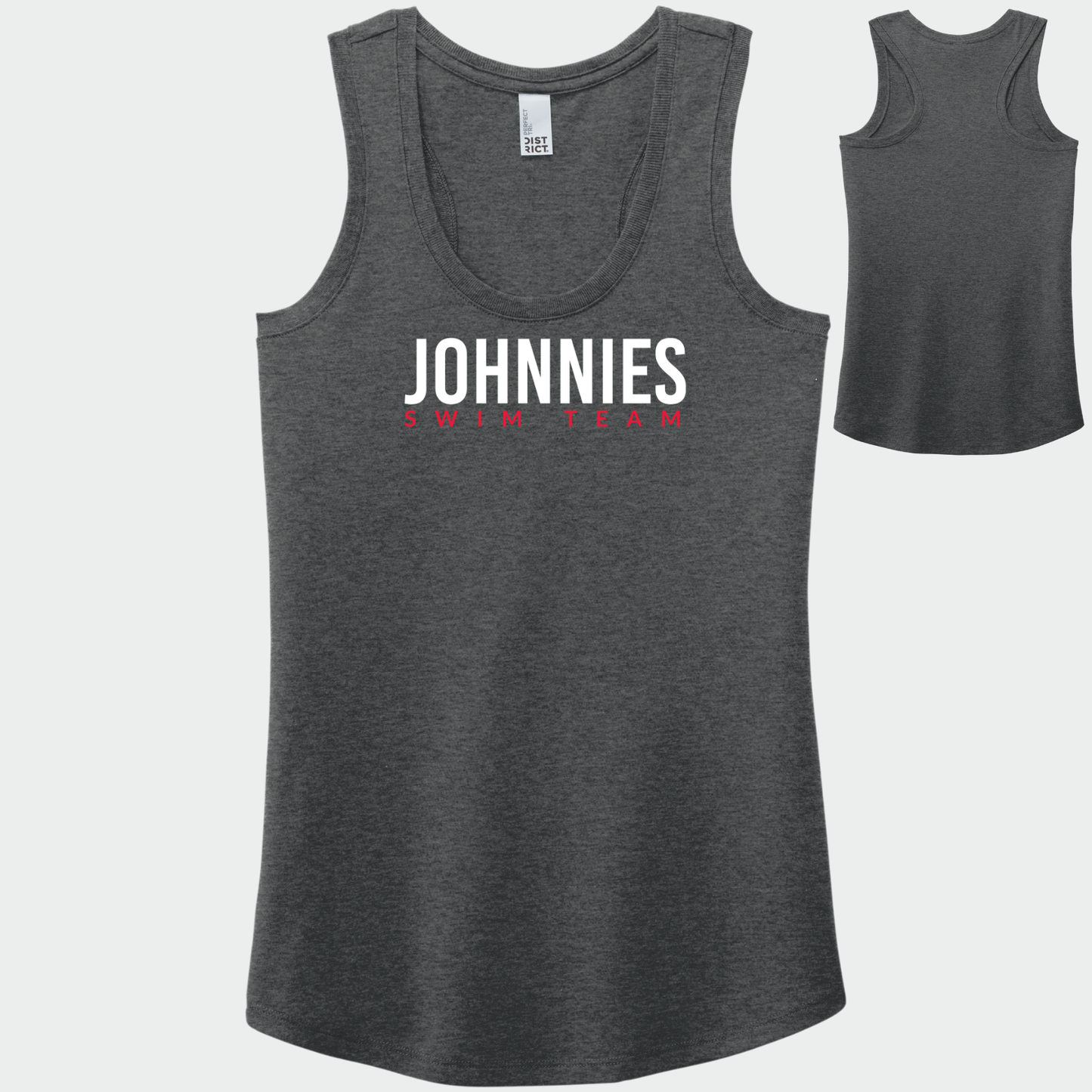 JS: Johnnies Swim Women's Triblend Racerback Tank Top