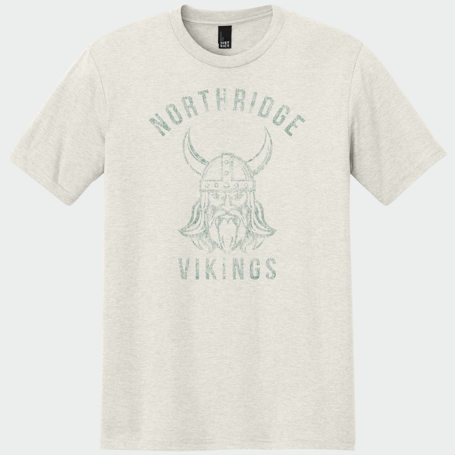 NRS: Northridge Vikings *Distressed Graphic* Blended T-Shirt