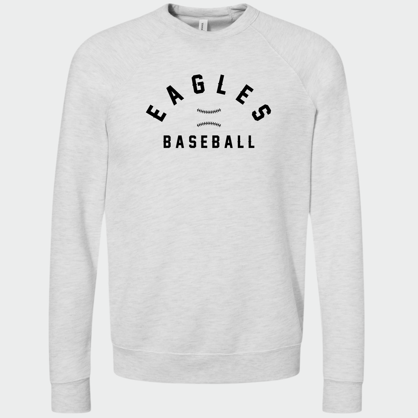 Powell Eagles: Stitched Baseball Sponge Fleece Crew Sweatshirt