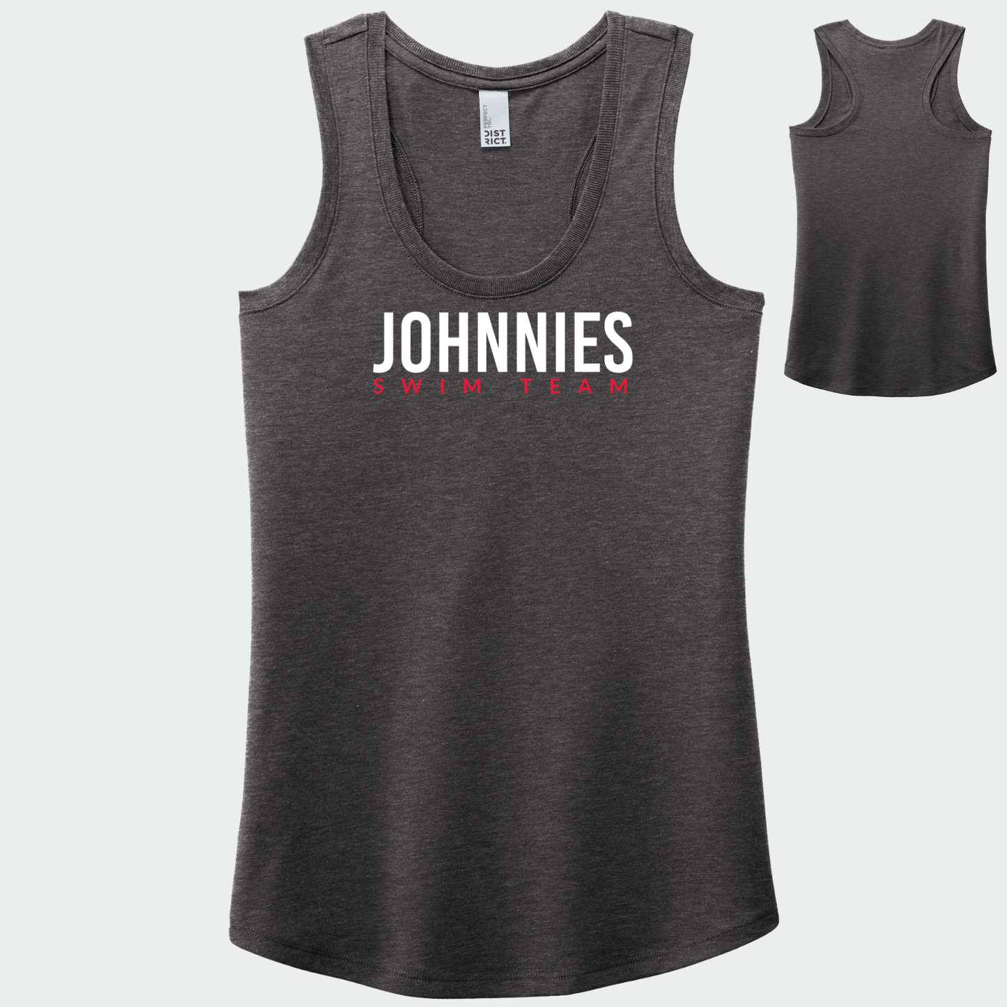 JS: Johnnies Swim Women's Triblend Racerback Tank Top
