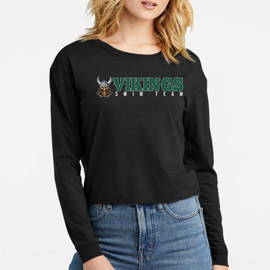 NRS: Vikings Swim Team Women's Triblend Long Sleeve T-Shirt