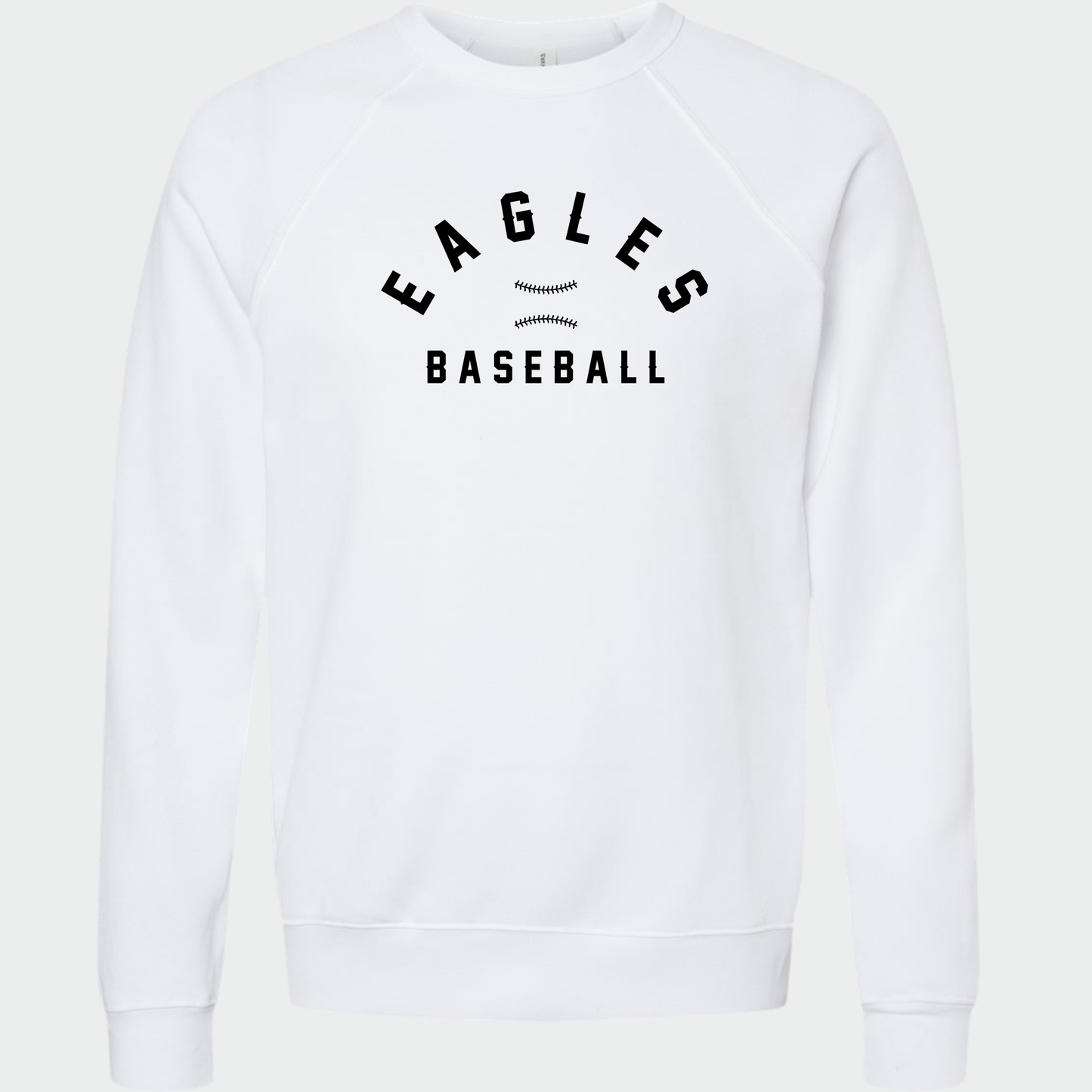 Powell Eagles: Stitched Baseball Sponge Fleece Crew Sweatshirt