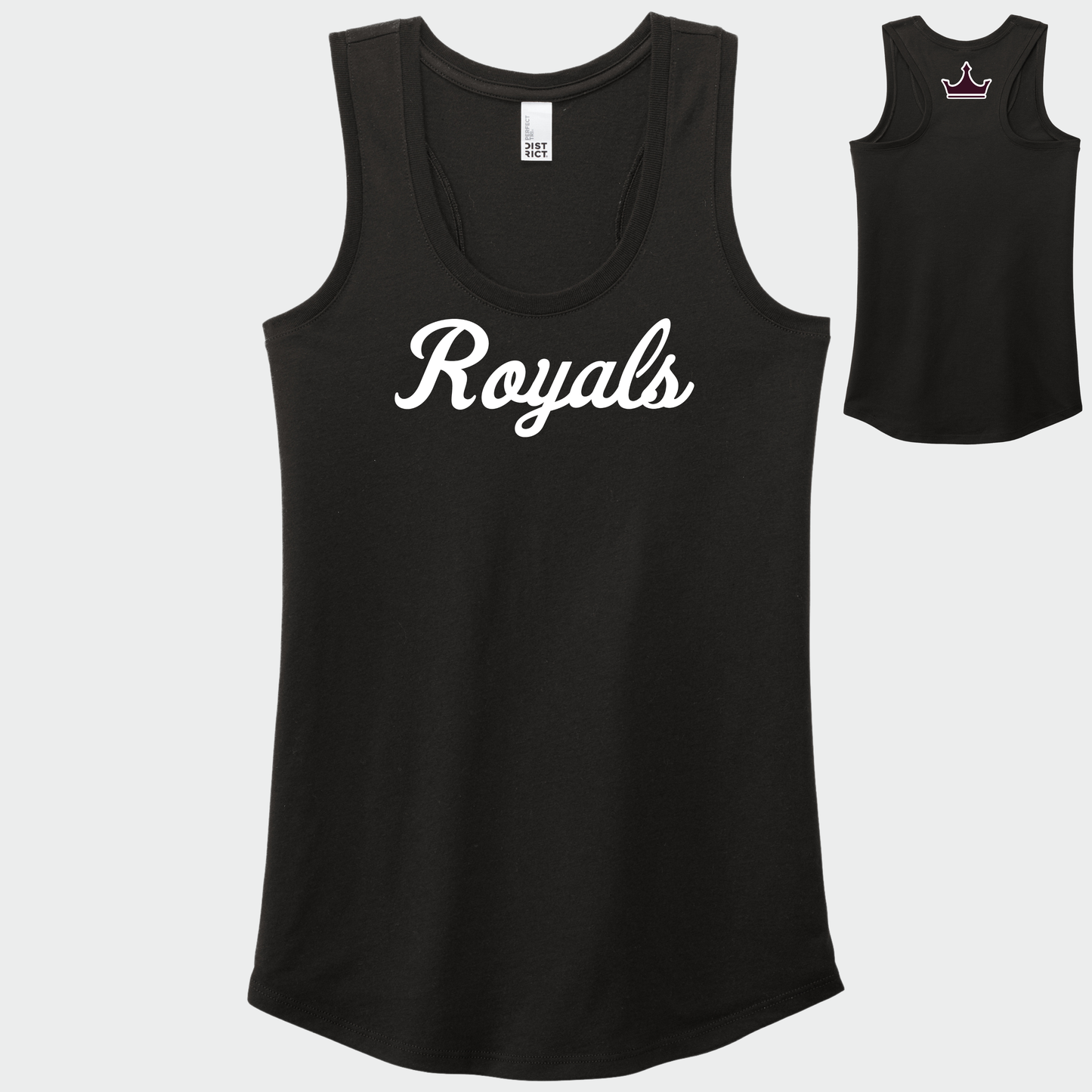 TCR: Royals Script, Women's Racerback Tank