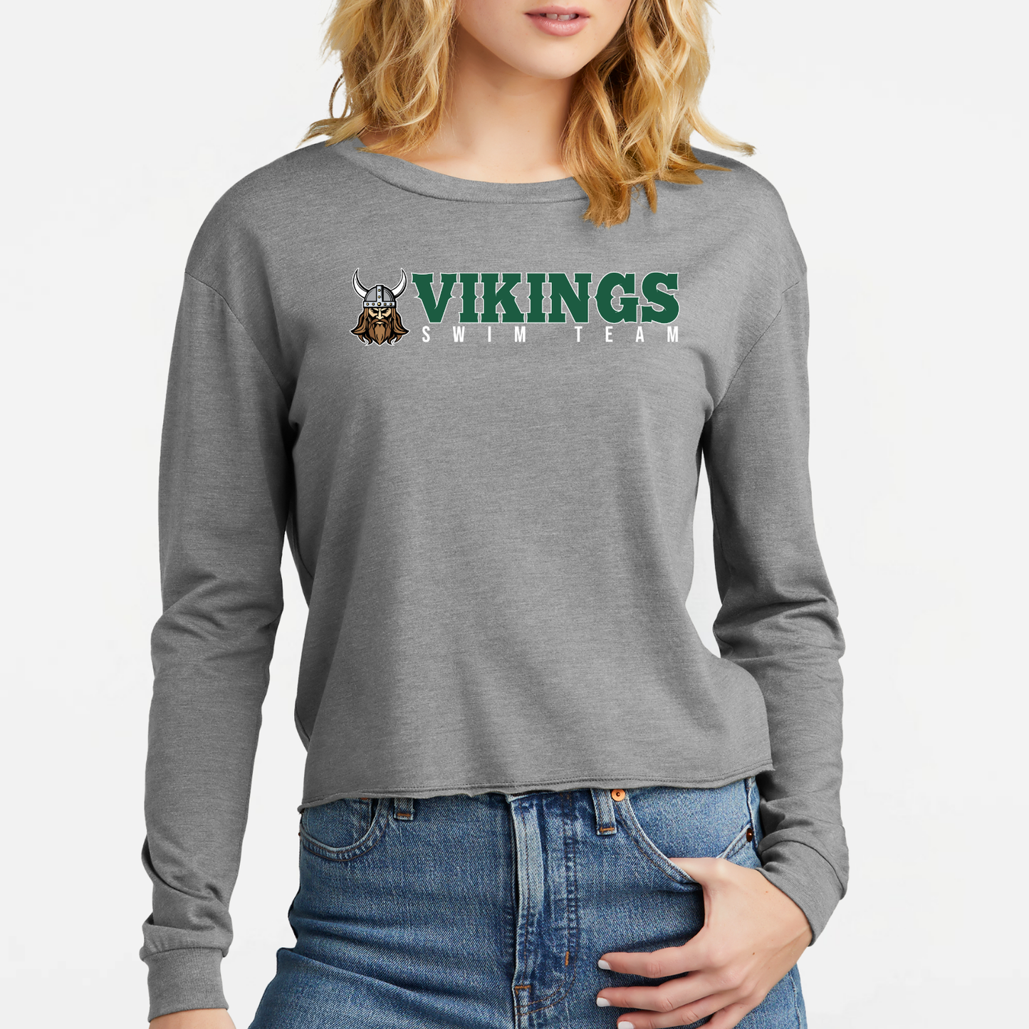 NRS: Vikings Swim Team Women's Triblend Long Sleeve T-Shirt