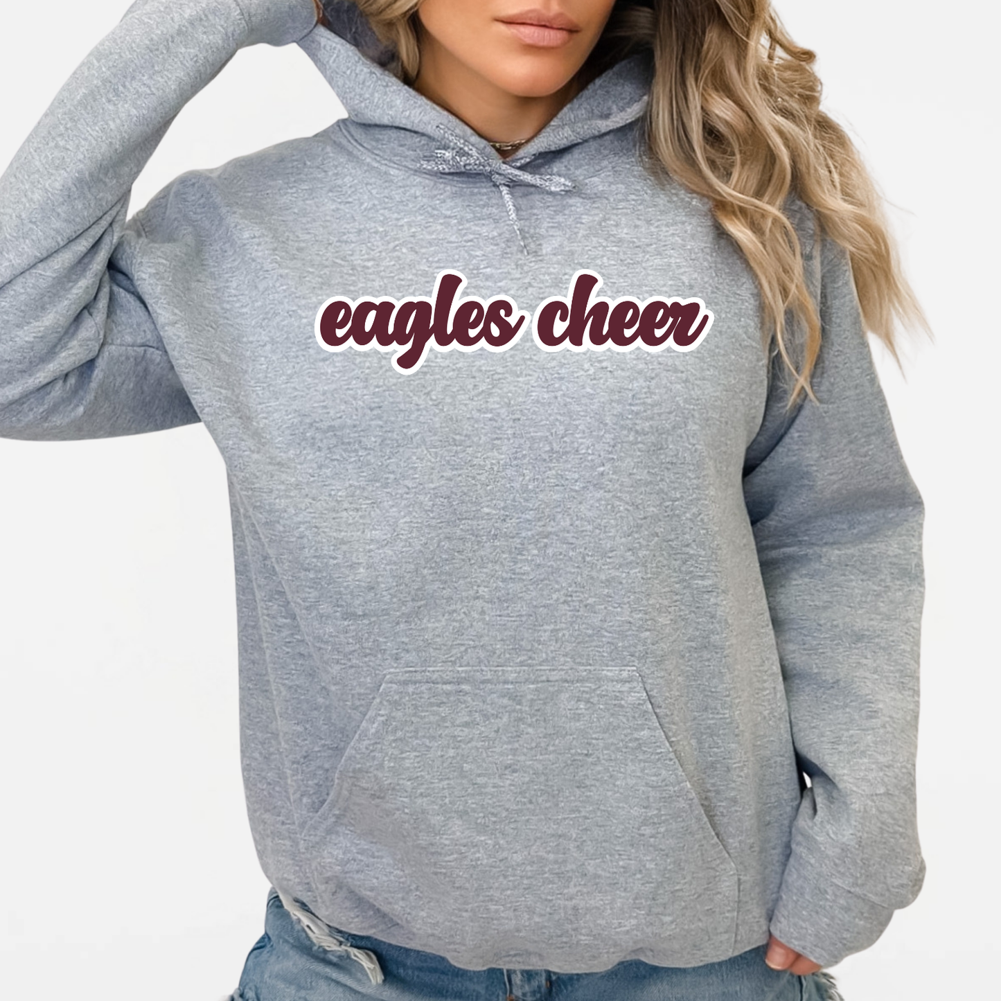 NAYCHEER: Eagles Cheer Hooded Sweatshirt