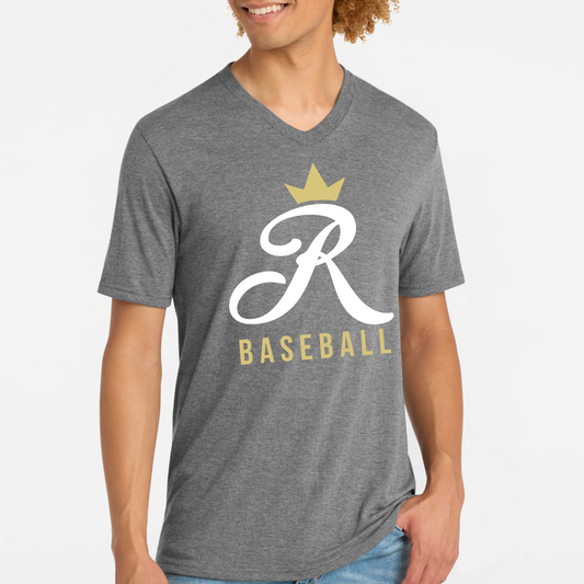 TCR: Crown R Baseball, V-Neck Tee