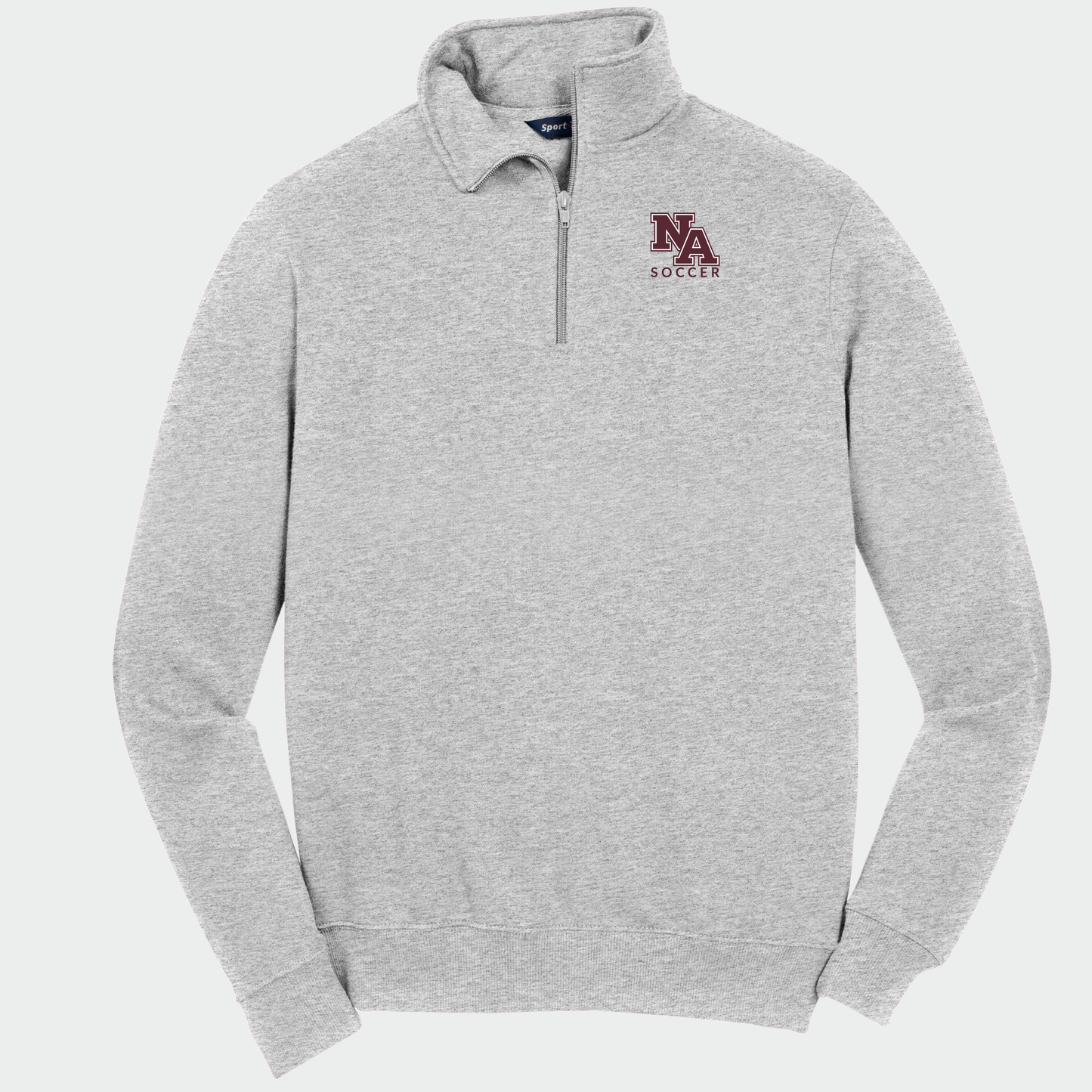 NAGS: NA Soccer, Embroidered, Quarter-Zip Sweatshirt