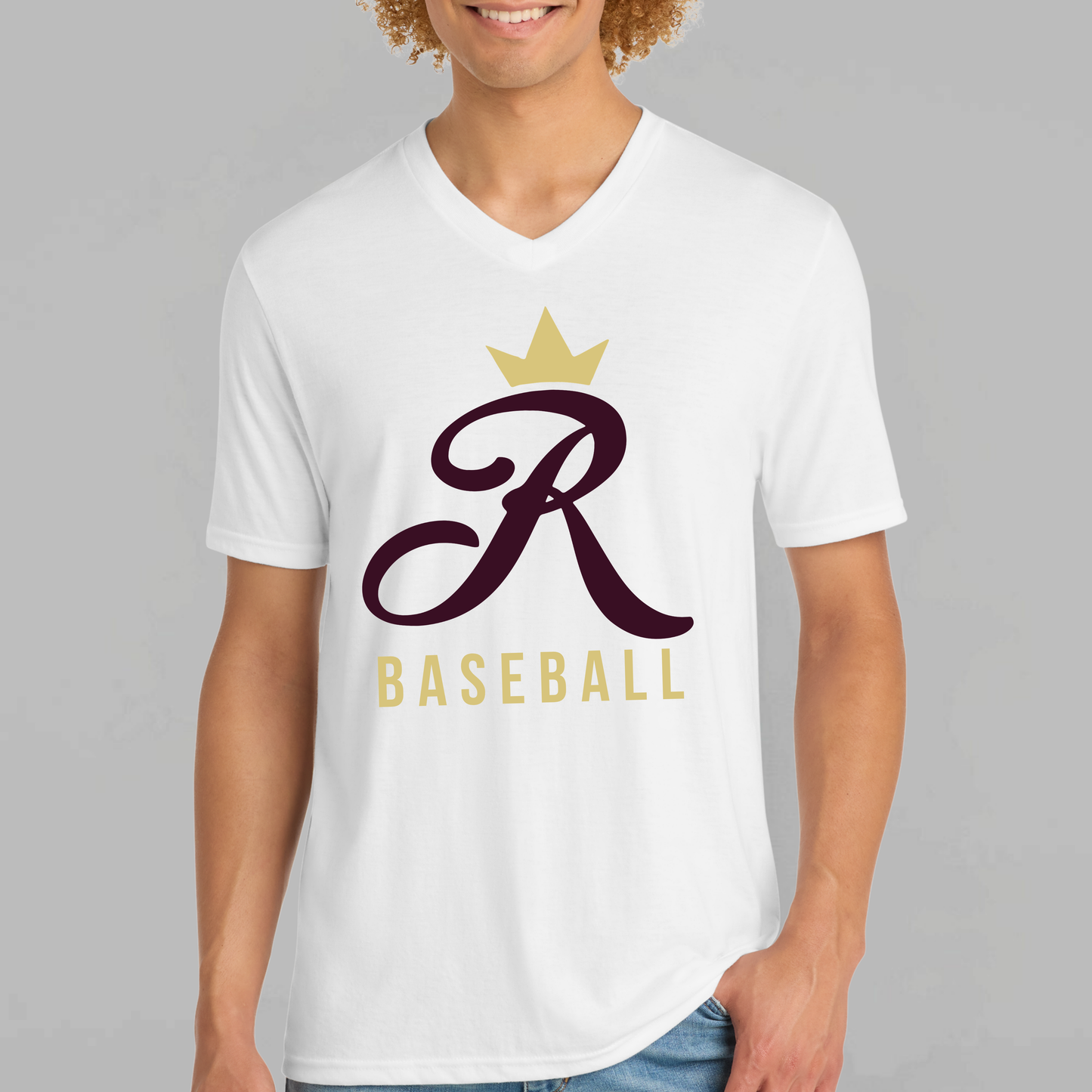 TCR: Crown R Baseball, V-Neck Tee