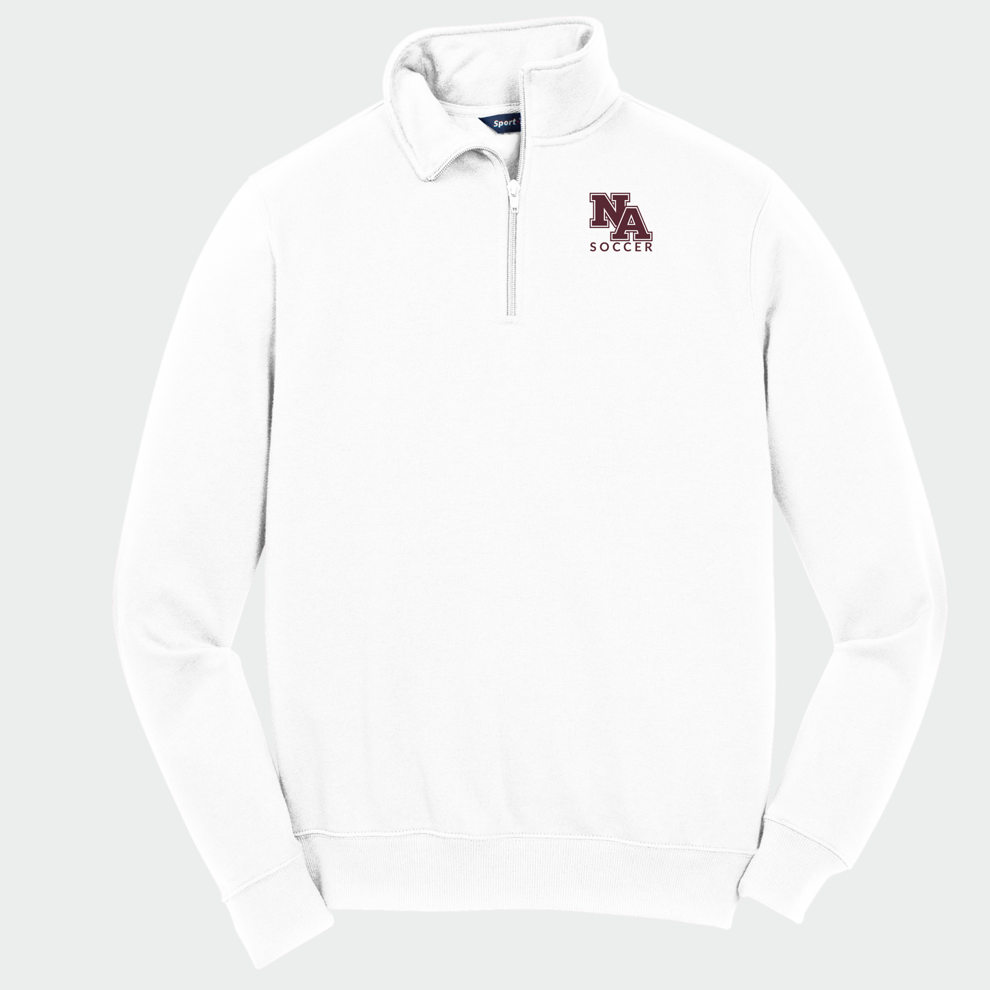 NAGS: NA Soccer, Embroidered, Quarter-Zip Sweatshirt