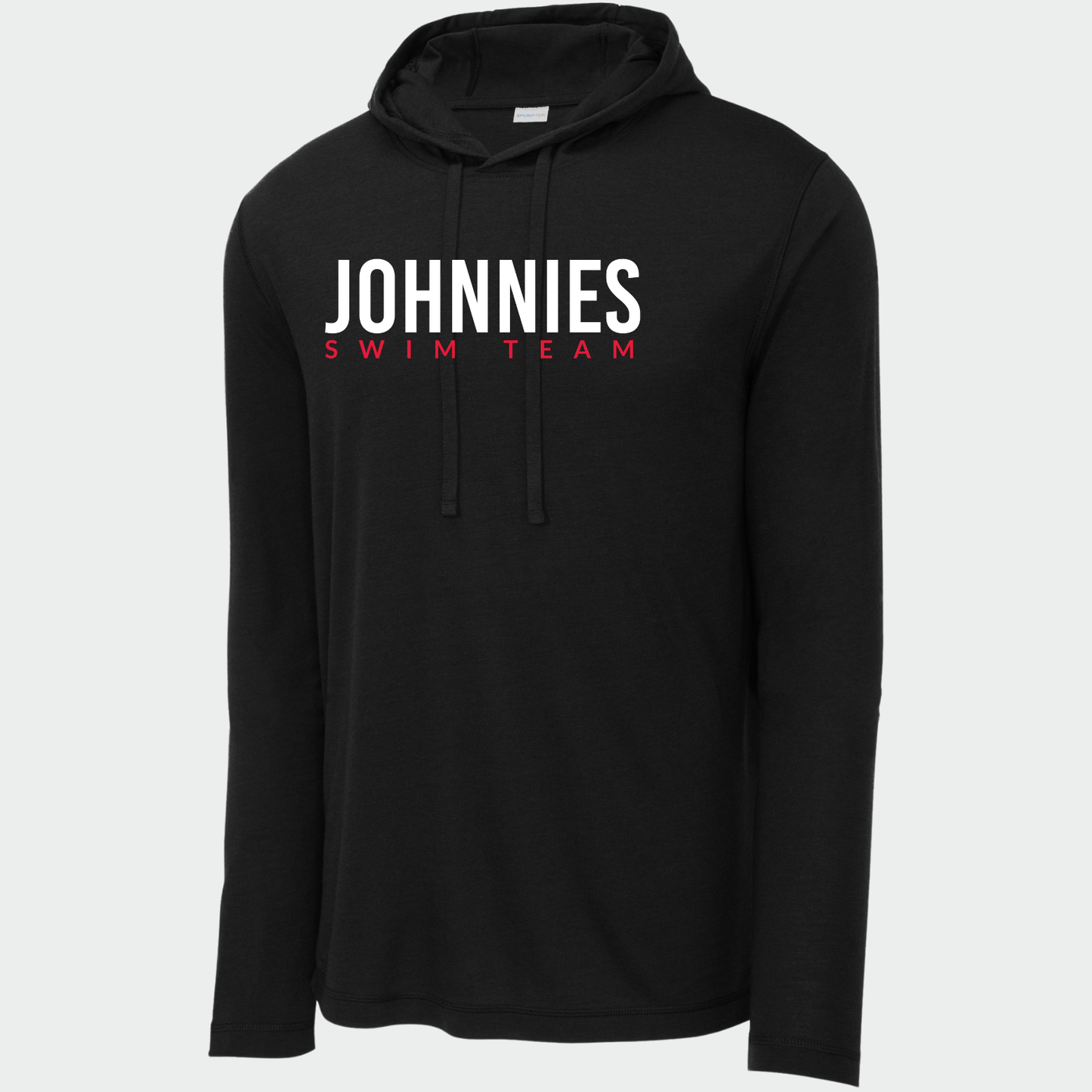 JS: Johnnies Swim Long Sleeve, Hooded Triblend Tech T-Shirt