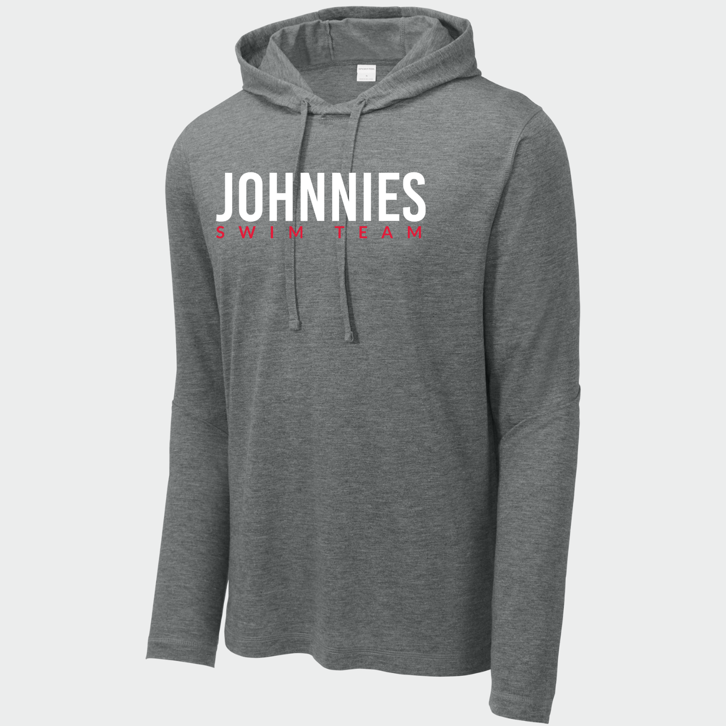 JS: Johnnies Swim Long Sleeve, Hooded Triblend Tech T-Shirt