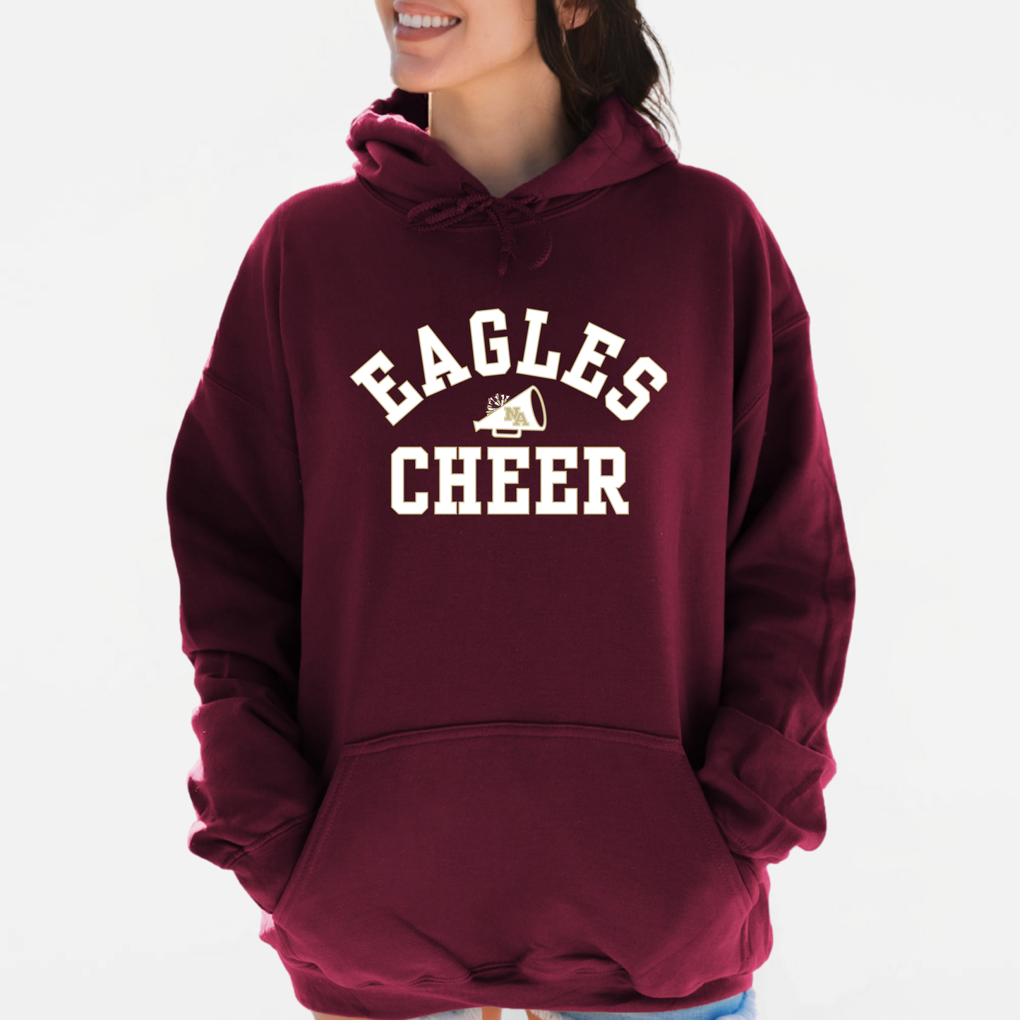 NAYCheer: Eagles Cheer Megaphone Hooded Sweatshirt