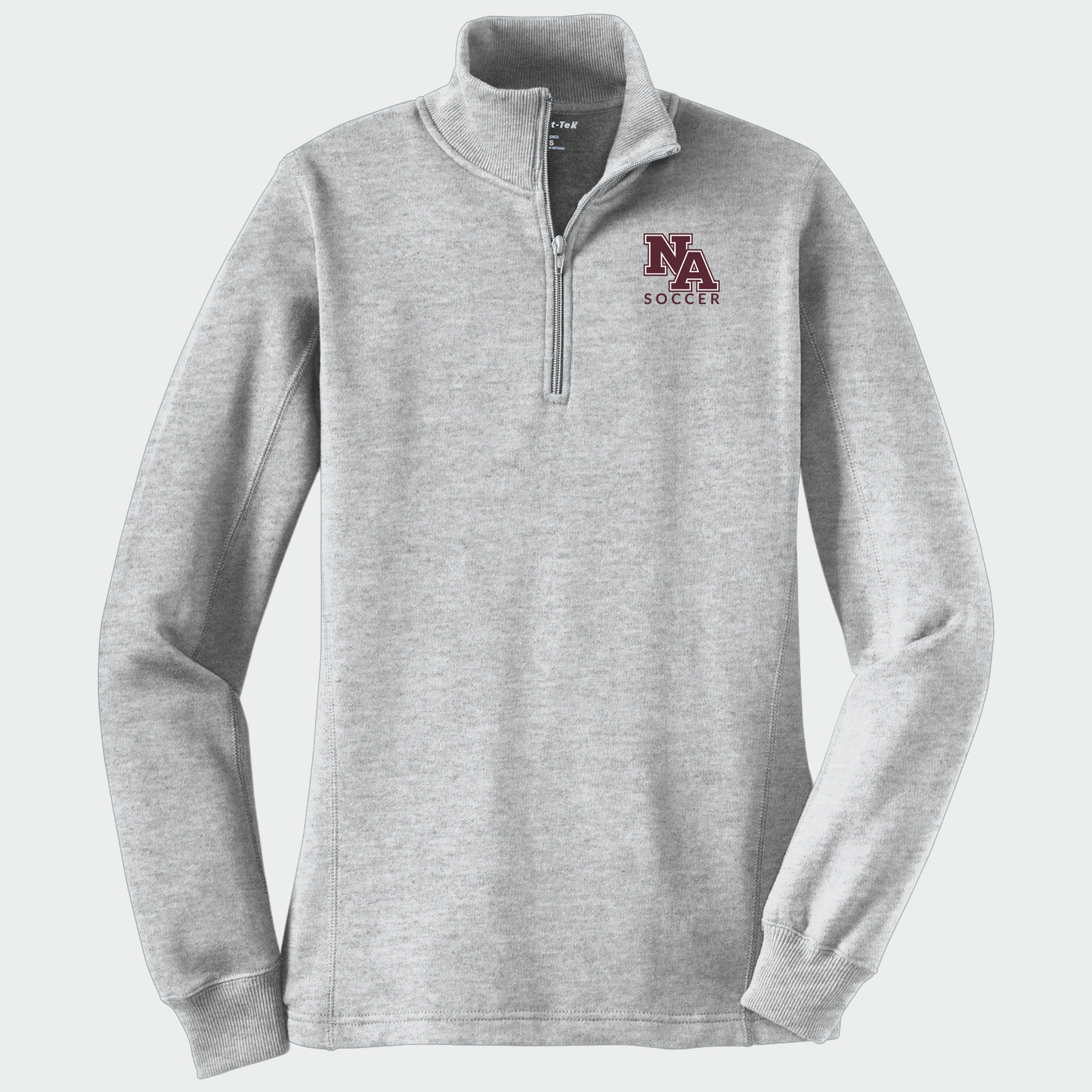 NAGS: NA Soccer, Embroidered, Women's Quarter-Zip Sweatshirt